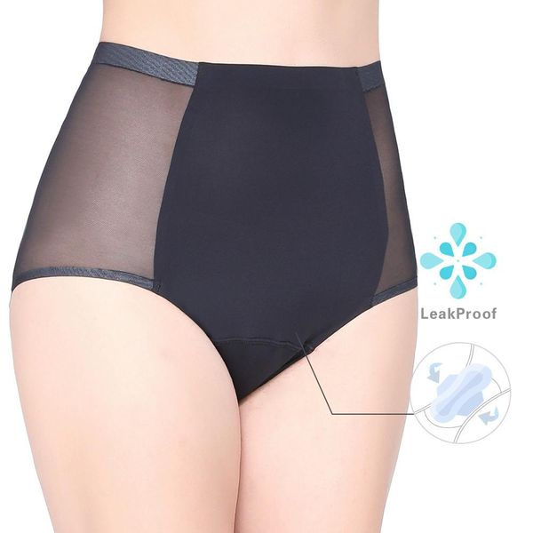 high waist brief menstrual period panties for women leakproof breathable mesh underwear, Black;pink
high waist brief menstrual period panties for women leakproof breathable mesh underwear, Black;pink