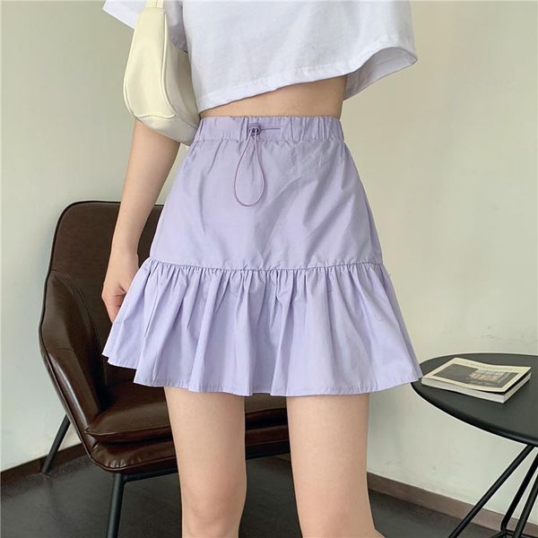 summer korean version 2021 chic high waist slim drawcord anti light swing age reducing a-line skirt for women skirts, Black
summer korean version 2021 chic high waist slim drawcord anti light swing age reducing a-line skirt for women skirts, Black
