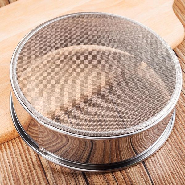 kitchen fine mesh flour sifter professional round stainless steel sieve strainer sifters for baking tea & pastry tools
kitchen fine mesh flour sifter professional round stainless steel sieve strainer sifters for baking tea & pastry tools