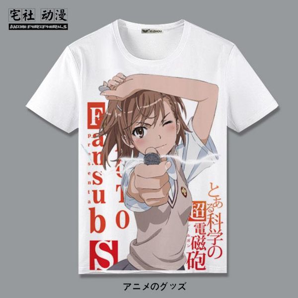 men's t-shirts aru kagaku no railgun t-shirt mikoto misaka cannon sister anime short-sleeved surrounding 2d world clothes shirt, White;black
men's t-shirts aru kagaku no railgun t-shirt mikoto misaka cannon sister anime short-sleeved surrounding 2d world clothes shirt, White;black