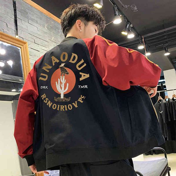 2021 spring autumn new korean fashion men's et with hsome baseball and casual street bombing suit, Black;brown
2021 spring autumn new korean fashion men's et with hsome baseball and casual street bombing suit, Black;brown