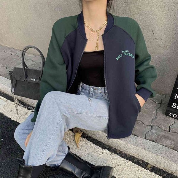 women's jackets baseball jacket, autumn, instagram, trend, blue zipper, wind, heavyweight, blazers, women's fashions, casual wear, Black;brown
women's jackets baseball jacket, autumn, instagram, trend, blue zipper, wind, heavyweight, blazers, women's fashions, casual wear, Black;brown