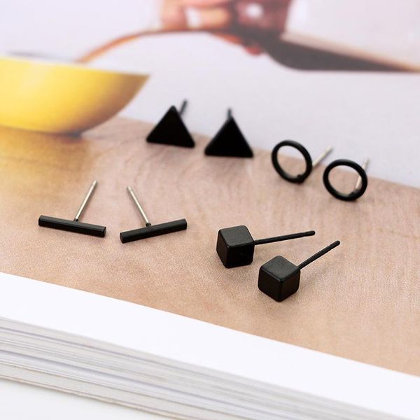 stud 4pcs round square geomitrc earrings set for women black triangle puck rock goth men earring street fashion jewelry, Golden;silver
stud 4pcs round square geomitrc earrings set for women black triangle puck rock goth men earring street fashion jewelry, Golden;silver