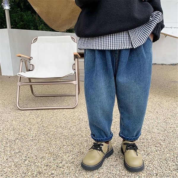 jeans korean style boys retro fleece thciken denim pants fashion loose all-match thcik warm 1-7y, Blue
jeans korean style boys retro fleece thciken denim pants fashion loose all-match thcik warm 1-7y, Blue