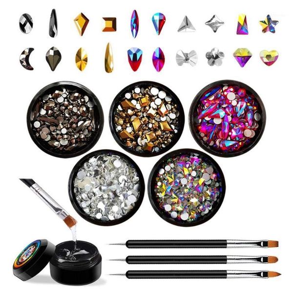 nail art rhinestones set with glue and tools, mixed flatback crystal 5 colors (100 pcs colorful crystals1, Silver;gold
nail art rhinestones set with glue and tools, mixed flatback crystal 5 colors (100 pcs colorful crystals1, Silver;gold