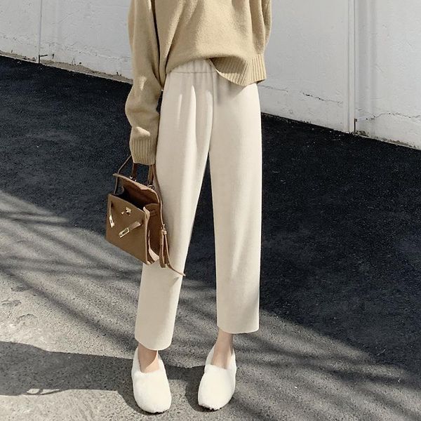 women's pants & capris knitting harem woman autumn loose feeling wide leg nine points casual trousers female winter solid kniradish, Black;white
women's pants & capris knitting harem woman autumn loose feeling wide leg nine points casual trousers female winter solid kniradish, Black;white