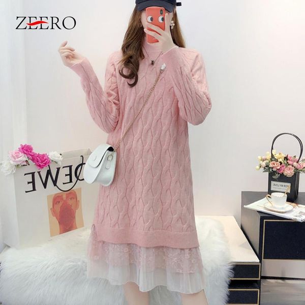 winter female weaving long sleeve splicing lace ruffle knitted dress women stand-up collar loose straight pullover dresses -4xl casual, Black;gray
winter female weaving long sleeve splicing lace ruffle knitted dress women stand-up collar loose straight pullover dresses -4xl casual, Black;gray
