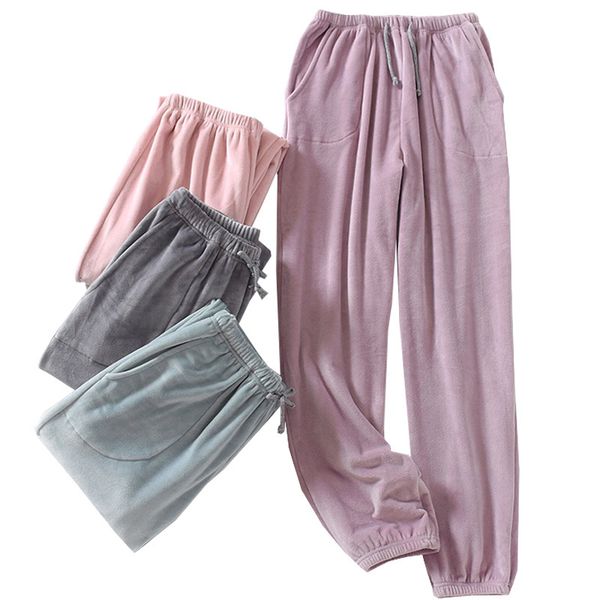 women's sleepwear monochrome large stretch velvet bottom couples morning exercise pants with side pockets lovers homewear soft 2kr, Black;red
women's sleepwear monochrome large stretch velvet bottom couples morning exercise pants with side pockets lovers homewear soft 2kr, Black;red
