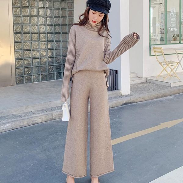 women's tracksuits turtleneck pullover 2 piece set women warm winter 2021 knit sweater two pants tracksuit korean, Gray
women's tracksuits turtleneck pullover 2 piece set women warm winter 2021 knit sweater two pants tracksuit korean, Gray