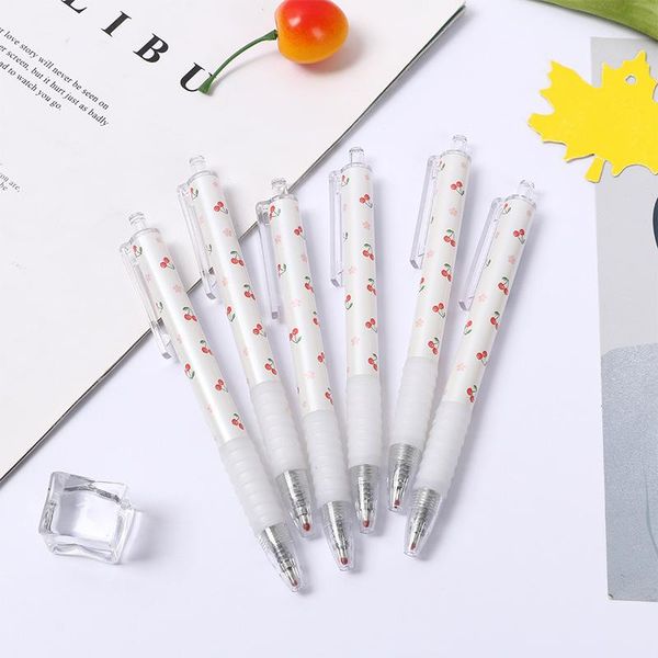 gel pens 6pcs/lot cute cherry pen print retractable carbon refill press girls student office stationery supplies
gel pens 6pcs/lot cute cherry pen print retractable carbon refill press girls student office stationery supplies