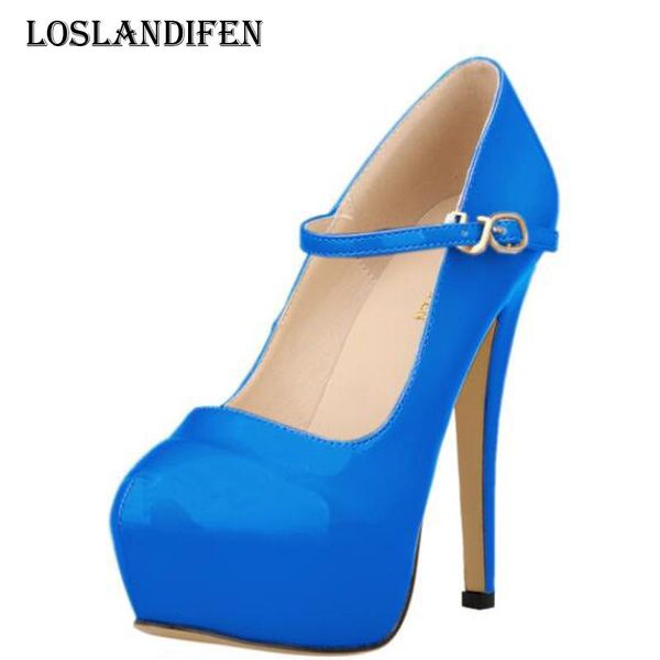 dress shoes loslandifen fashion women round toe platform ankle strap evening high heel plus size 35-42 ladies spring party pumps, Black
dress shoes loslandifen fashion women round toe platform ankle strap evening high heel plus size 35-42 ladies spring party pumps, Black