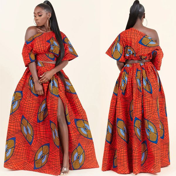 2021off shoulder dashiki print split skirts african women dresses european clothing wedding party robes short sleeve t-shirt, Red
2021off shoulder dashiki print split skirts african women dresses european clothing wedding party robes short sleeve t-shirt, Red