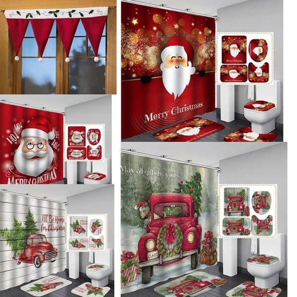 shower curtains christmas red waterproof mouldproof bathroom curtain frabic polyester bath pedestal rug toilet cover
shower curtains christmas red waterproof mouldproof bathroom curtain frabic polyester bath pedestal rug toilet cover