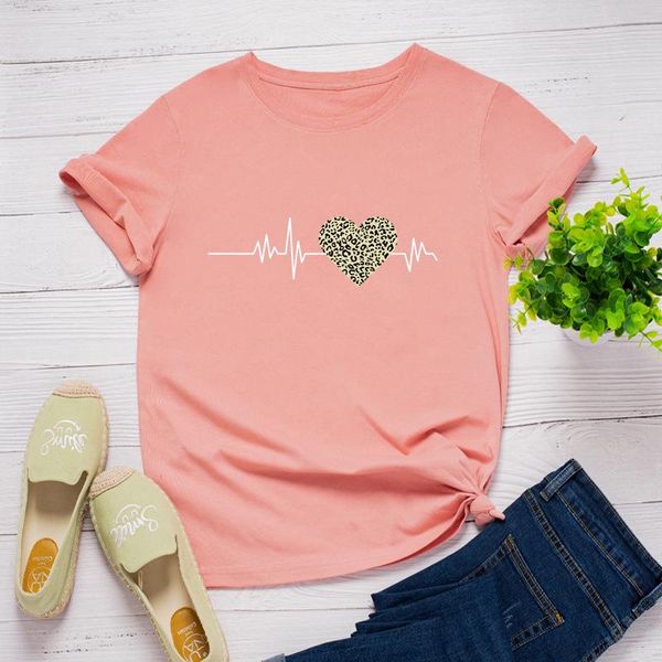 women's t-shirt leopard heart print t shirts for women 100%cotton s-5xl plus size crew neck short sleeve tees woman tshirts black, White
women's t-shirt leopard heart print t shirts for women 100%cotton s-5xl plus size crew neck short sleeve tees woman tshirts black, White