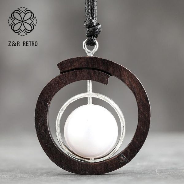 pendant necklaces big white bead chain simple sandalwood necklace vintage jewelry handmade clothes accessories fashion, Silver
pendant necklaces big white bead chain simple sandalwood necklace vintage jewelry handmade clothes accessories fashion, Silver