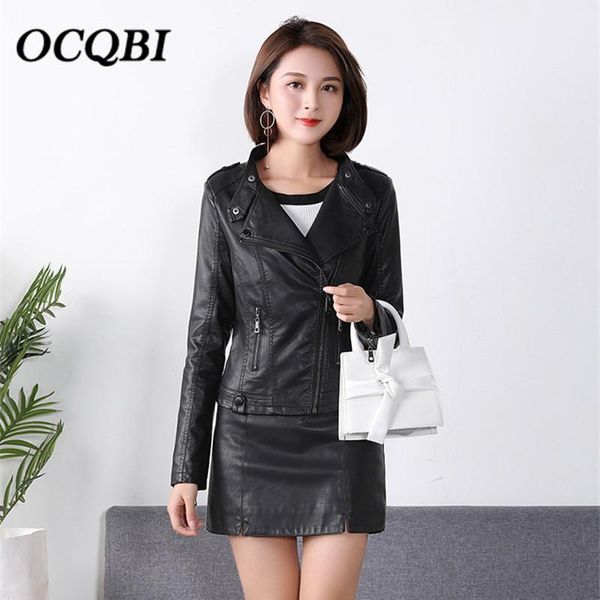 spring coats and jackets women bomber motorcycle pu black jacket fashion slim streetwear women's, Black;brown
spring coats and jackets women bomber motorcycle pu black jacket fashion slim streetwear women's, Black;brown