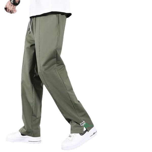 men's pants sports and leisure factory loose drooping straight thin split mop wide leg daddy long, Black
men's pants sports and leisure factory loose drooping straight thin split mop wide leg daddy long, Black