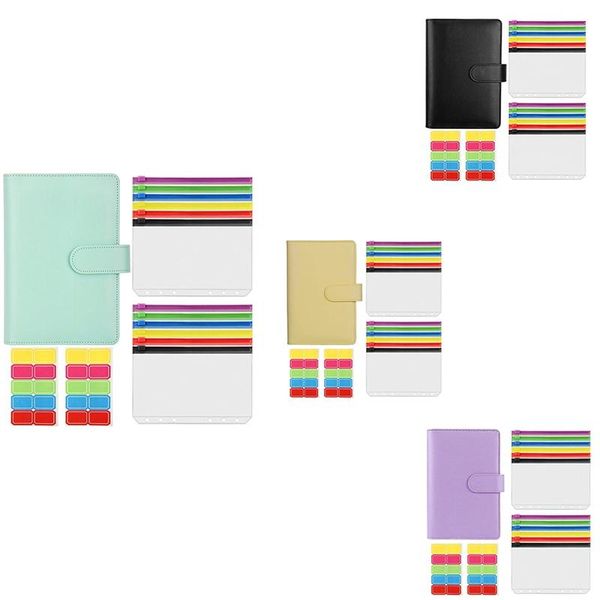 gift wrap a6 binder, pu leather notebook budget envelope with cash, money clip, closure magnetic buckle
gift wrap a6 binder, pu leather notebook budget envelope with cash, money clip, closure magnetic buckle