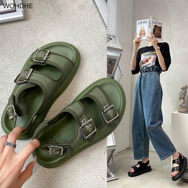 sandals synxdn flat casual women buckle solid open toe platform shoes summer outdoor sneakers sandalias two band mujer, Black
sandals synxdn flat casual women buckle solid open toe platform shoes summer outdoor sneakers sandalias two band mujer, Black