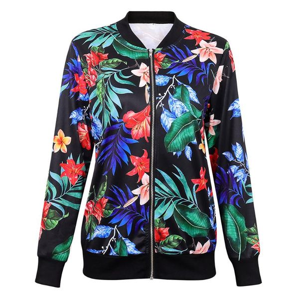 women's jackets causal jacket woman autumn print long sleeve coat floral zipper slim clothing for ladies women female, Black;brown
women's jackets causal jacket woman autumn print long sleeve coat floral zipper slim clothing for ladies women female, Black;brown