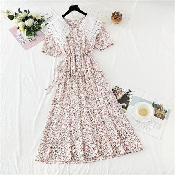 summer floral print age reducing womens dresses doll collar vintage chiffon elegant ruffle party midi vestidos, Black;gray
summer floral print age reducing womens dresses doll collar vintage chiffon elegant ruffle party midi vestidos, Black;gray