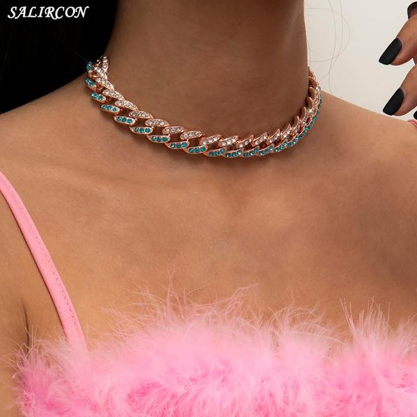 punk luxury crystal choker necklace for women kpop aesthetic multicolor rhinestone cuban chain fashion jewelry 2021 chains, Silver
punk luxury crystal choker necklace for women kpop aesthetic multicolor rhinestone cuban chain fashion jewelry 2021 chains, Silver