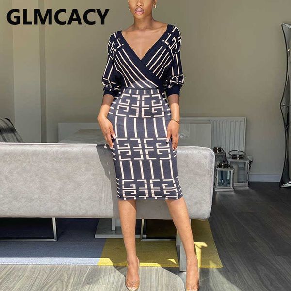 women long sleeve v neck bodycon dress vintage elegant evening party midi dress 210702, Black;gray
women long sleeve v neck bodycon dress vintage elegant evening party midi dress 210702, Black;gray