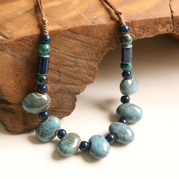 pendant necklaces bohemian ceramic beads strand necklace for women candy shaped geometric bead charm choker vintage jewelry gift, Silver
pendant necklaces bohemian ceramic beads strand necklace for women candy shaped geometric bead charm choker vintage jewelry gift, Silver