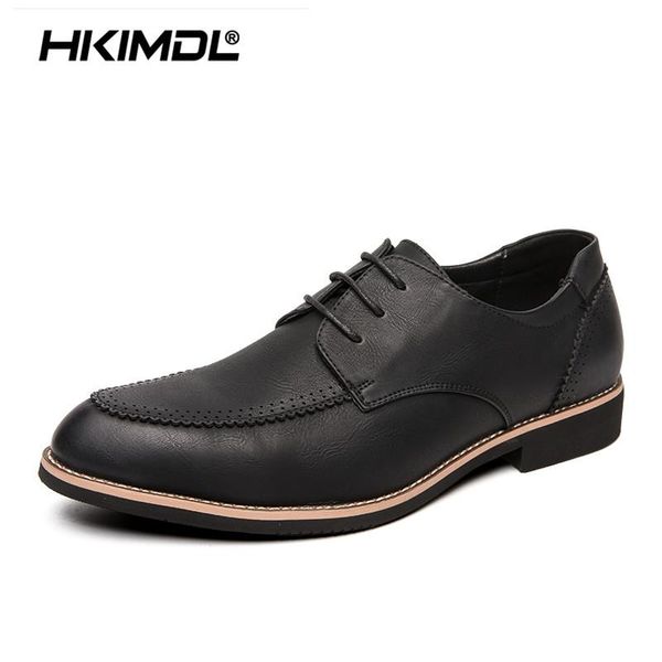 dress shoes hkimdl mens oxford genuine leather classic whole cut lace up wedding party men brogue business, Black
dress shoes hkimdl mens oxford genuine leather classic whole cut lace up wedding party men brogue business, Black