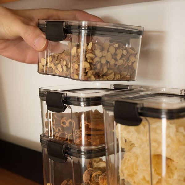 storage bottles & jars sealed tank box transparent plastic household kitchen spices nuts food grade grain
storage bottles & jars sealed tank box transparent plastic household kitchen spices nuts food grade grain
