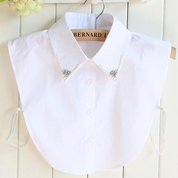 women's blouses & shirts 2021 decorative false female pure cotton rhinestone shirt fake collar v-neck turn down detachable pearl neckla, White
women's blouses & shirts 2021 decorative false female pure cotton rhinestone shirt fake collar v-neck turn down detachable pearl neckla, White