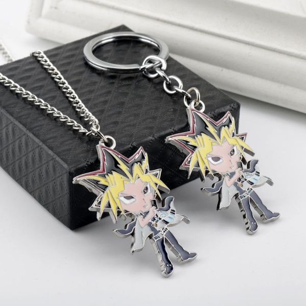 keychains anime yu-gi-oh duel monsters yugi muto mutou alloy enamel keychain keyring keyfob key chains pendant necklace chain accessories, Silver
keychains anime yu-gi-oh duel monsters yugi muto mutou alloy enamel keychain keyring keyfob key chains pendant necklace chain accessories, Silver