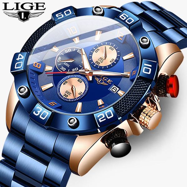 wristwatches relogio masculino mens watches lige big dial sport chronograph quartz wristwatch date male clock, Slivery;brown
wristwatches relogio masculino mens watches lige big dial sport chronograph quartz wristwatch date male clock, Slivery;brown