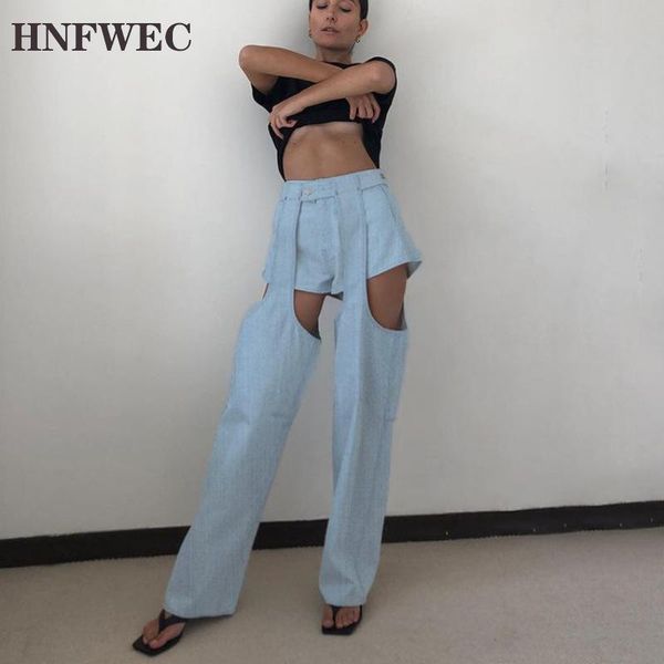 women's jeans women pant irregular hollowed out woman detachable asymmetry denim high waisted vintage 2021 p635, Blue
women's jeans women pant irregular hollowed out woman detachable asymmetry denim high waisted vintage 2021 p635, Blue