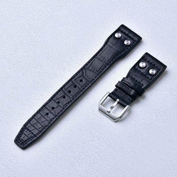 's watches strap 22mm alligator watch band handmade crocodile skin watchbands genuine leather belt stainless steel clasp 20 bands, Black;brown
's watches strap 22mm alligator watch band handmade crocodile skin watchbands genuine leather belt stainless steel clasp 20 bands, Black;brown
