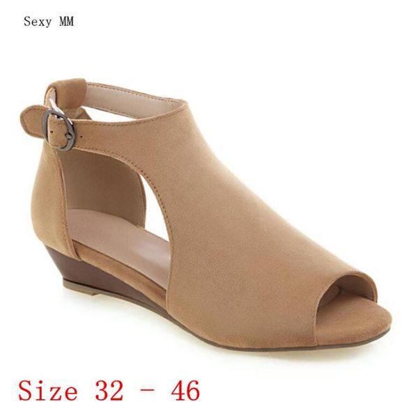 wedges women shoes low med heels peep toe woman wedge casual heel ladies small plus size 32 - 46 dress, Black
wedges women shoes low med heels peep toe woman wedge casual heel ladies small plus size 32 - 46 dress, Black