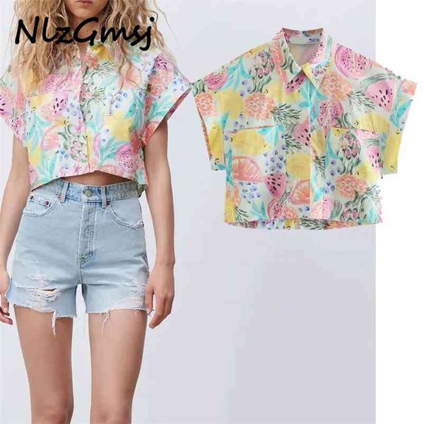 blouse women floral print cropped vintage short sleeve hem patchwork chic office shirt crop 04 210628, White
blouse women floral print cropped vintage short sleeve hem patchwork chic office shirt crop 04 210628, White