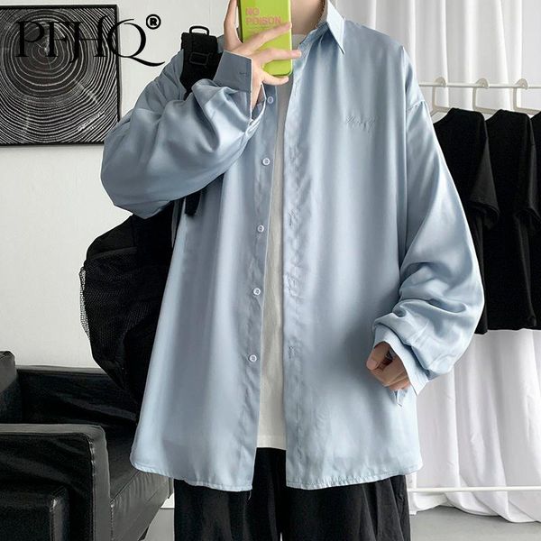 men's casual shirts pfhq 2021 autumn long sleeve embroidery vertical sunscreen korean thin shirt loose large coat oversize ins tide 21, White;black
men's casual shirts pfhq 2021 autumn long sleeve embroidery vertical sunscreen korean thin shirt loose large coat oversize ins tide 21, White;black
