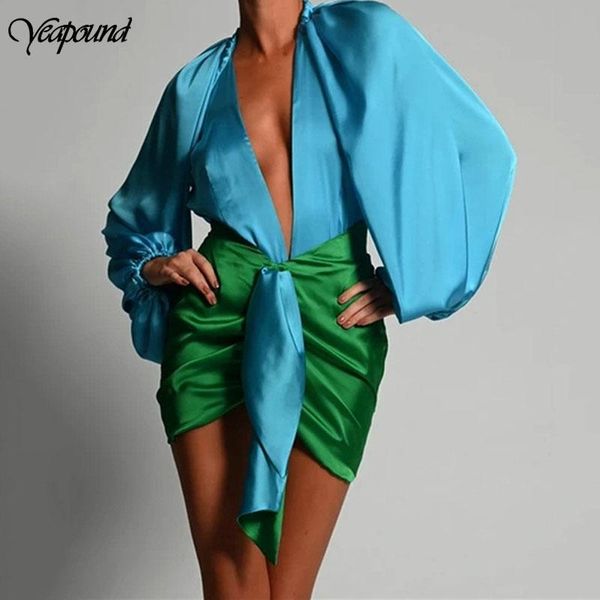 casual dresses deep v neck lantern sleeve split dress elegant autumn bodycon bandage women ruched club satin party, Black;gray
casual dresses deep v neck lantern sleeve split dress elegant autumn bodycon bandage women ruched club satin party, Black;gray