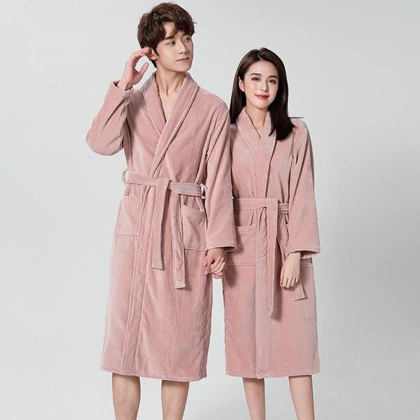 women's sleepwear autumn winter coral velvet women and men robe home clothes couple loose casual bathrobe thick warm flannel gown, Black;red
women's sleepwear autumn winter coral velvet women and men robe home clothes couple loose casual bathrobe thick warm flannel gown, Black;red