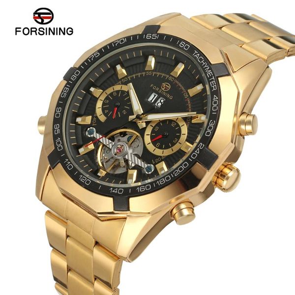 wristwatches forsining mechanical watch gear round automatic gold steel strap wrist, Slivery;brown
wristwatches forsining mechanical watch gear round automatic gold steel strap wrist, Slivery;brown