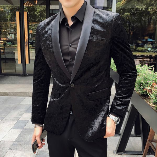 men's suits & blazers luxury velvet businessman's blazer dress stage s formal wedding fine suit 5xl 0hgu, White;black
men's suits & blazers luxury velvet businessman's blazer dress stage s formal wedding fine suit 5xl 0hgu, White;black