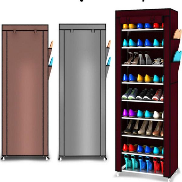 clothing & wardrobe storage 10 tier shoe shelves canvas fabric rack cabinet rail shoes organizer zipper standing organizador furniture
clothing & wardrobe storage 10 tier shoe shelves canvas fabric rack cabinet rail shoes organizer zipper standing organizador furniture