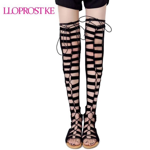 lloprost ke brand women summer boots over the knee cross tied zipper openwork fashion flats flock arrive my862 sandals, Black
lloprost ke brand women summer boots over the knee cross tied zipper openwork fashion flats flock arrive my862 sandals, Black