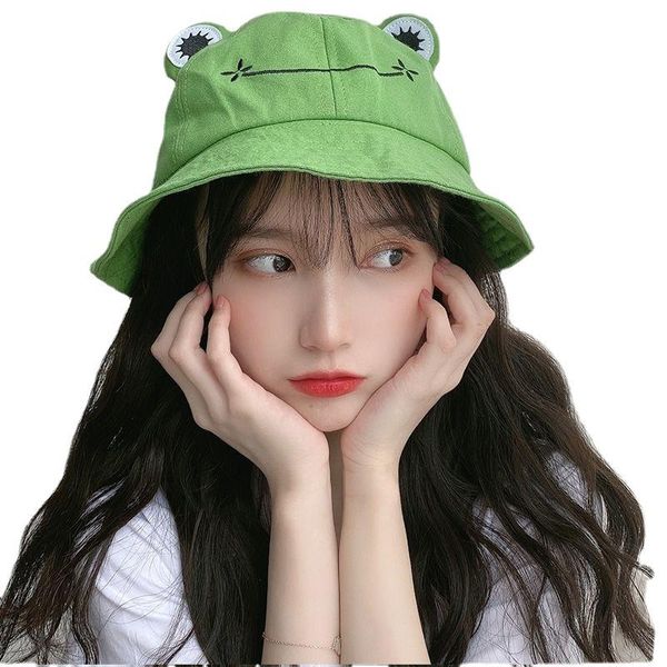 wide brim hats 2021 spring and summer sun cute casual joker basin frog hat can be folded for women, Blue;gray
wide brim hats 2021 spring and summer sun cute casual joker basin frog hat can be folded for women, Blue;gray