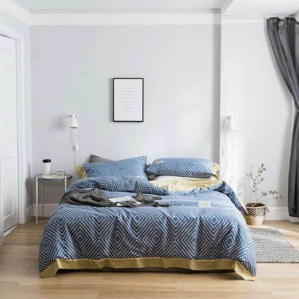 bedding sets set 100% tencel silk comforter 4pcs bed various size pillowcases duvet cover night sheet at late