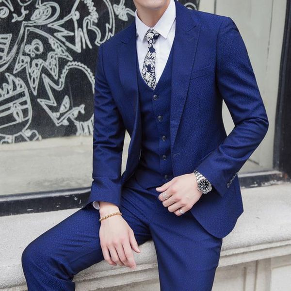 men's suits & blazers (vest+coat+pant) new arrival fashion suit men brand clothing wedding for costume homme, White;black
men's suits & blazers (vest+coat+pant) new arrival fashion suit men brand clothing wedding for costume homme, White;black