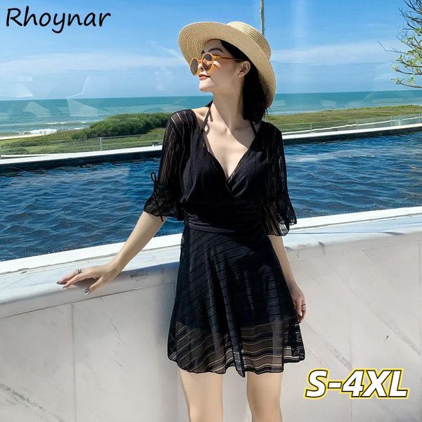 women's swimwear plus size s-4xl cover-up women korean style swimsuit summer cute mesh short sleeve one piece deep v-neck lace-up backl, White;black
women's swimwear plus size s-4xl cover-up women korean style swimsuit summer cute mesh short sleeve one piece deep v-neck lace-up backl, White;black