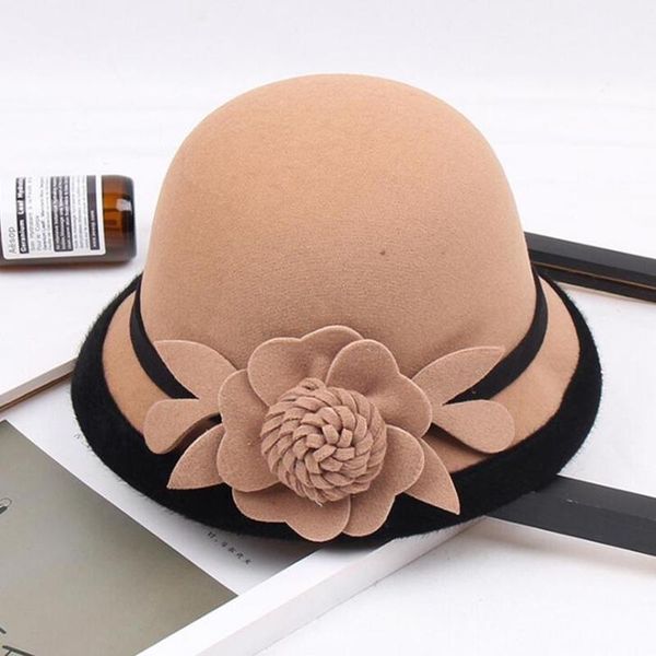 wide brim hats winter women floral wool cap fedoras vintage western bucket 10 colors warm female bowler h3, Blue;gray
wide brim hats winter women floral wool cap fedoras vintage western bucket 10 colors warm female bowler h3, Blue;gray