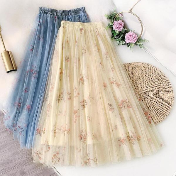 autumn/winter korean arrival women high waist fresh floral mesh skirt casual puff long skirts, Black
autumn/winter korean arrival women high waist fresh floral mesh skirt casual puff long skirts, Black